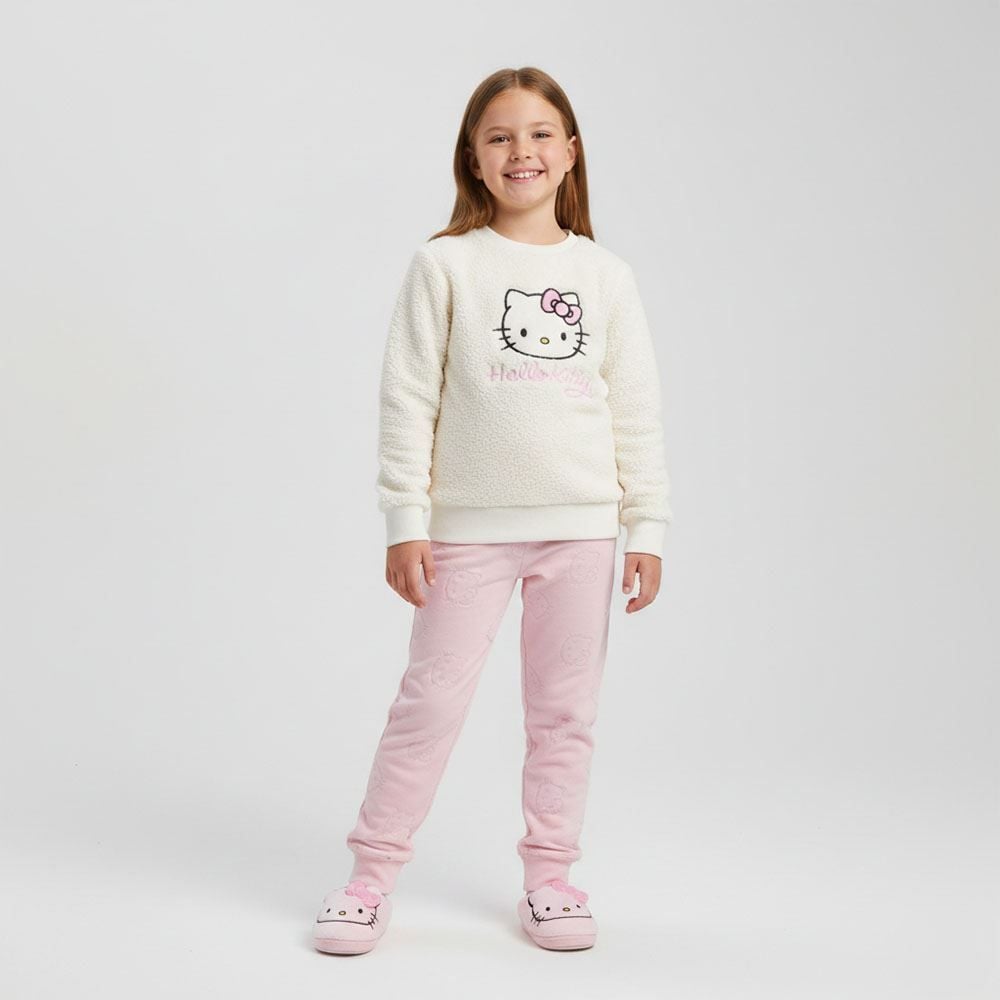 Pijama Infantil Menina 4 a 10 Anos Longo Em Sherpa Sanrio