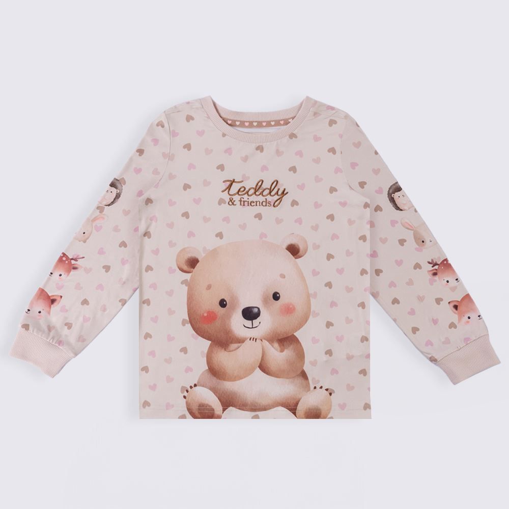 Pijama Infantil Menina 4 a 10 Anos Teddy Marmelada