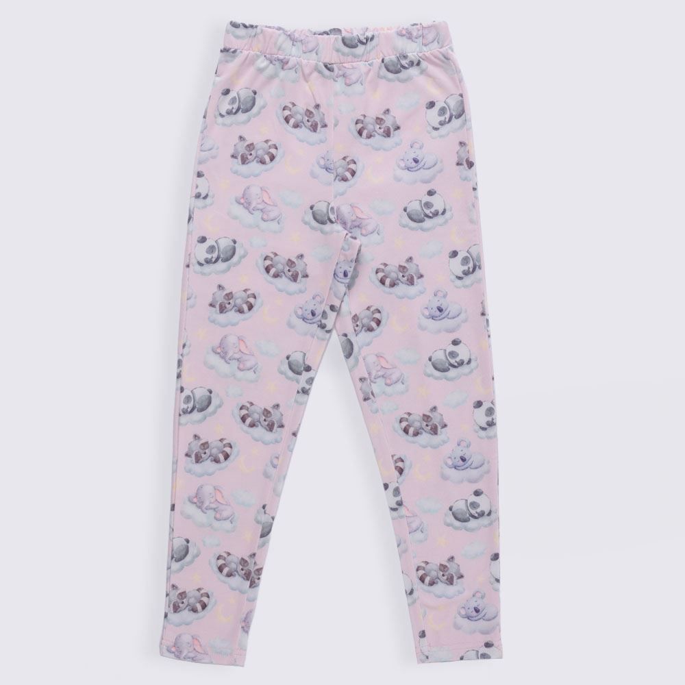 Pijama Infantil Menina 4 a 10 Anos Sleepy Panda Marmelada