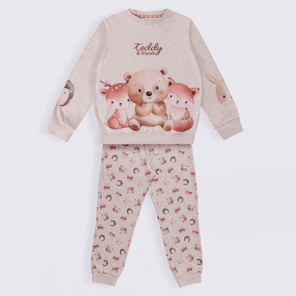 Pijama Infantil Menina 4 a 10 Anos Teddy Marmelada