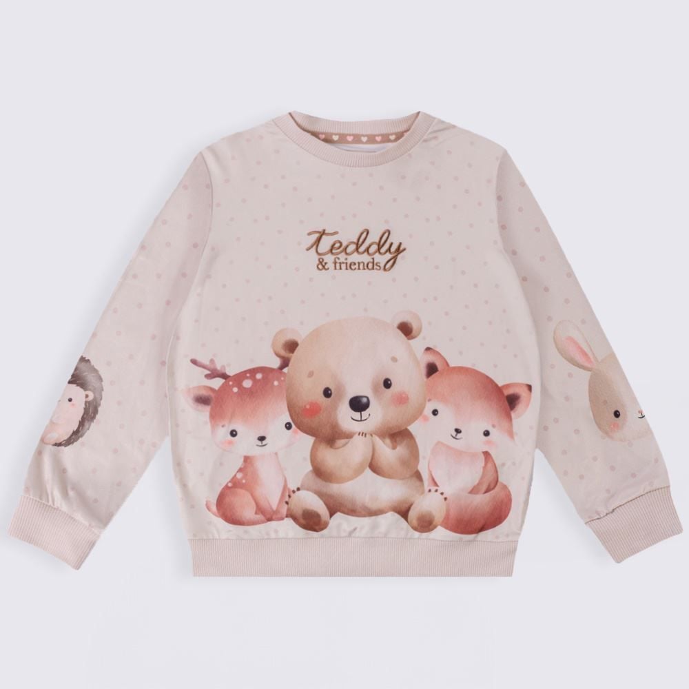 Pijama Infantil Menina 4 a 10 Anos Teddy Marmelada