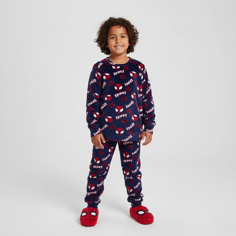 Pijama Infantil Menino 4 a 10 Anos Em Plush Marvel