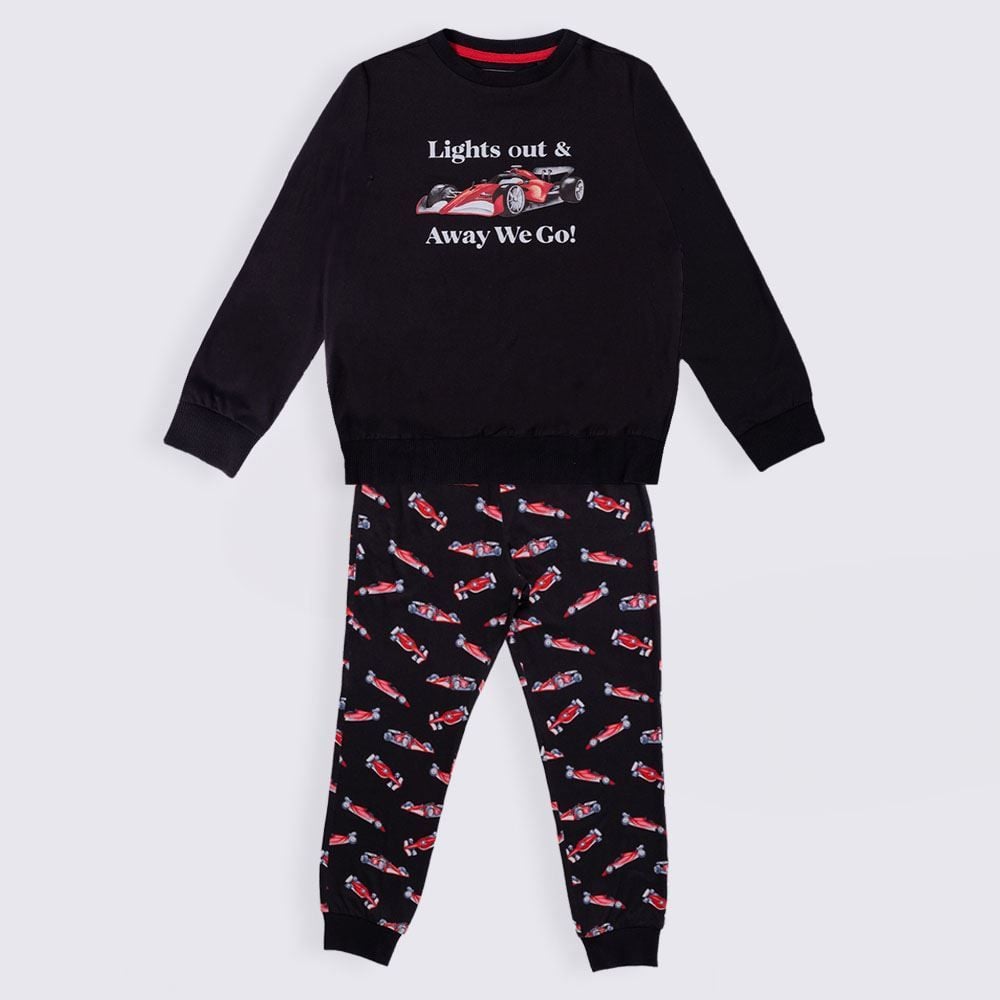 Pijama Infantil Menino 4 a 10 Anos Longo Peletizado Hot Dog
