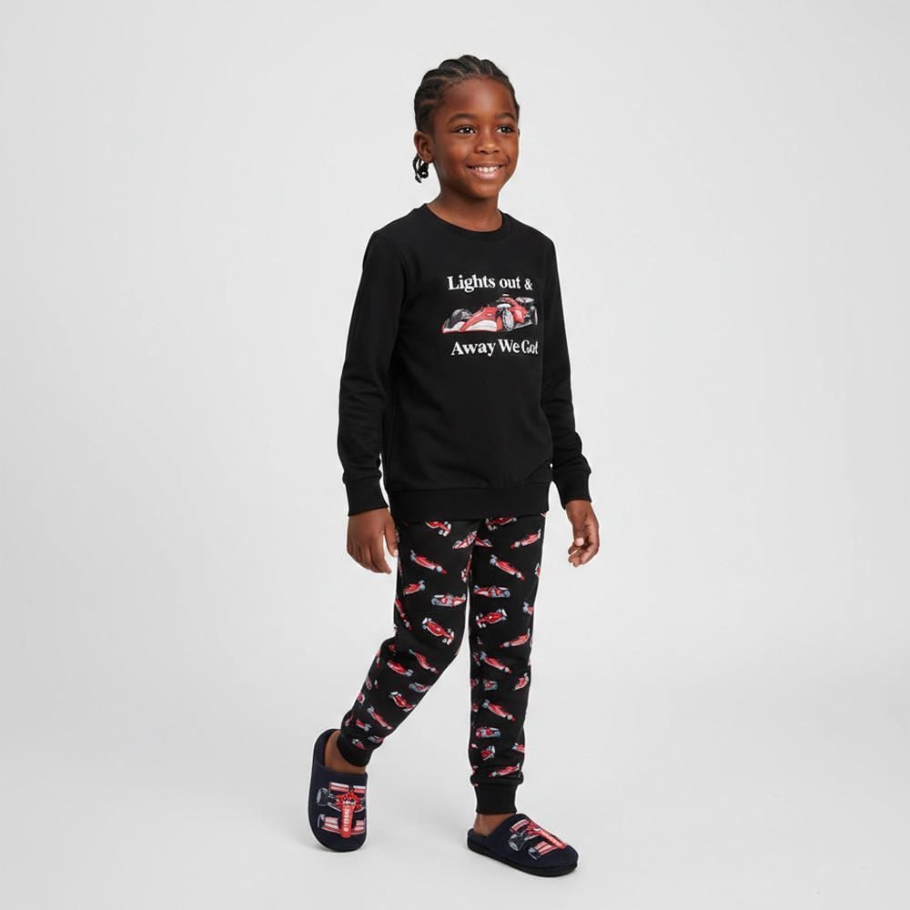 Pijama Infantil Menino 4 a 10 Anos Longo Peletizado Hot Dog