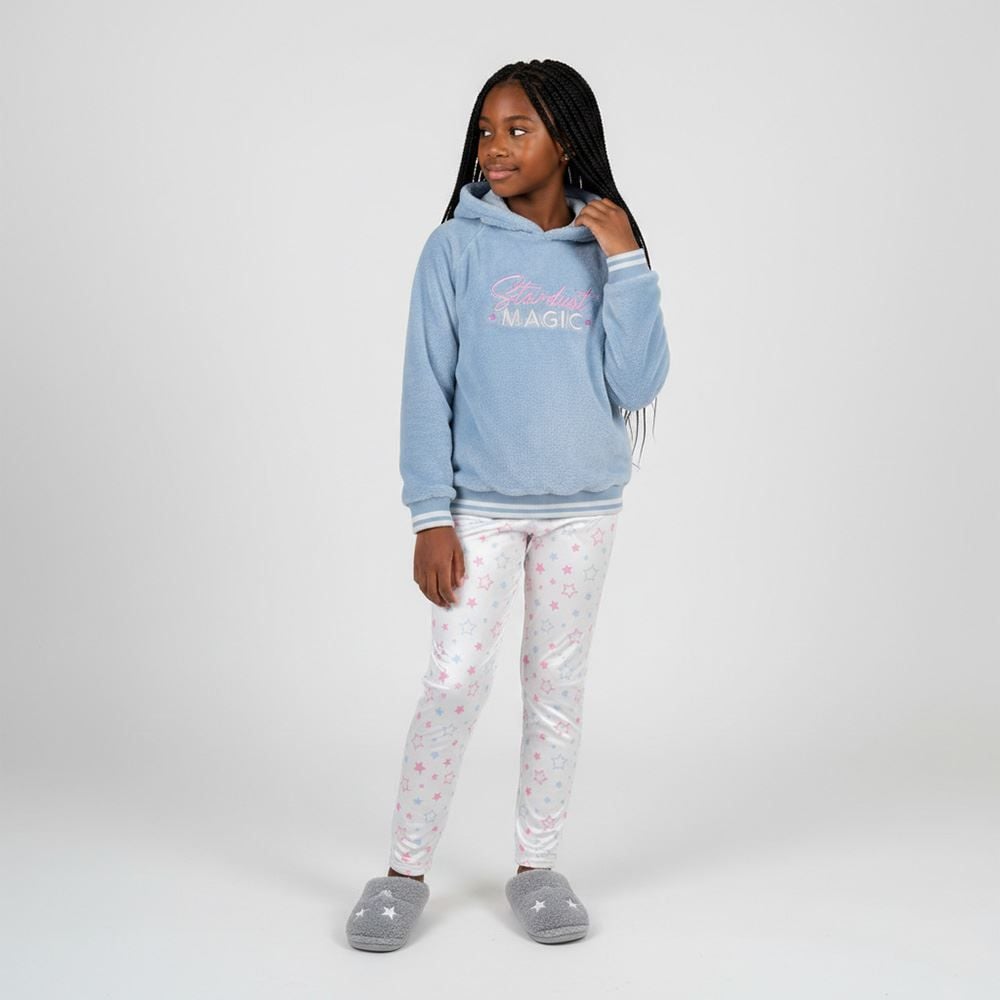 Pijama Juvenil Menina 12 a 16 Anos Em Fleece Marmelada