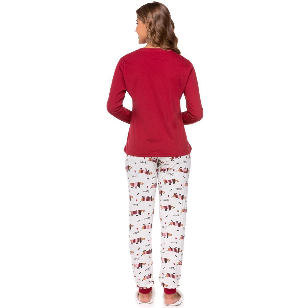 Pijama Longo Dog My Best Friend Glitter Holla