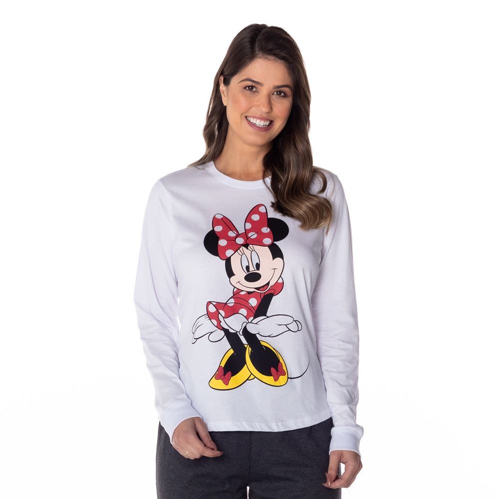 Pijama Longo Minnie Disney
