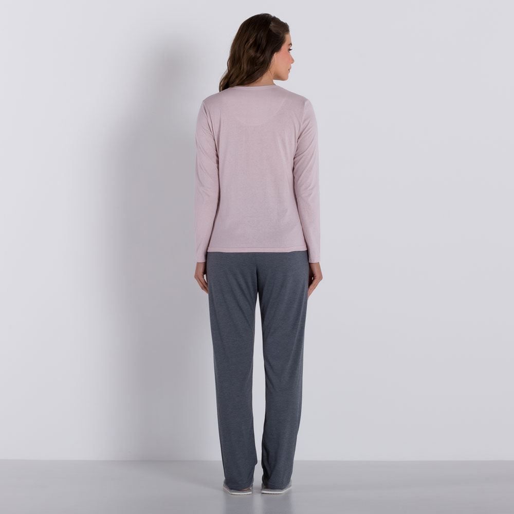 Pijama Manga Longa College Holla