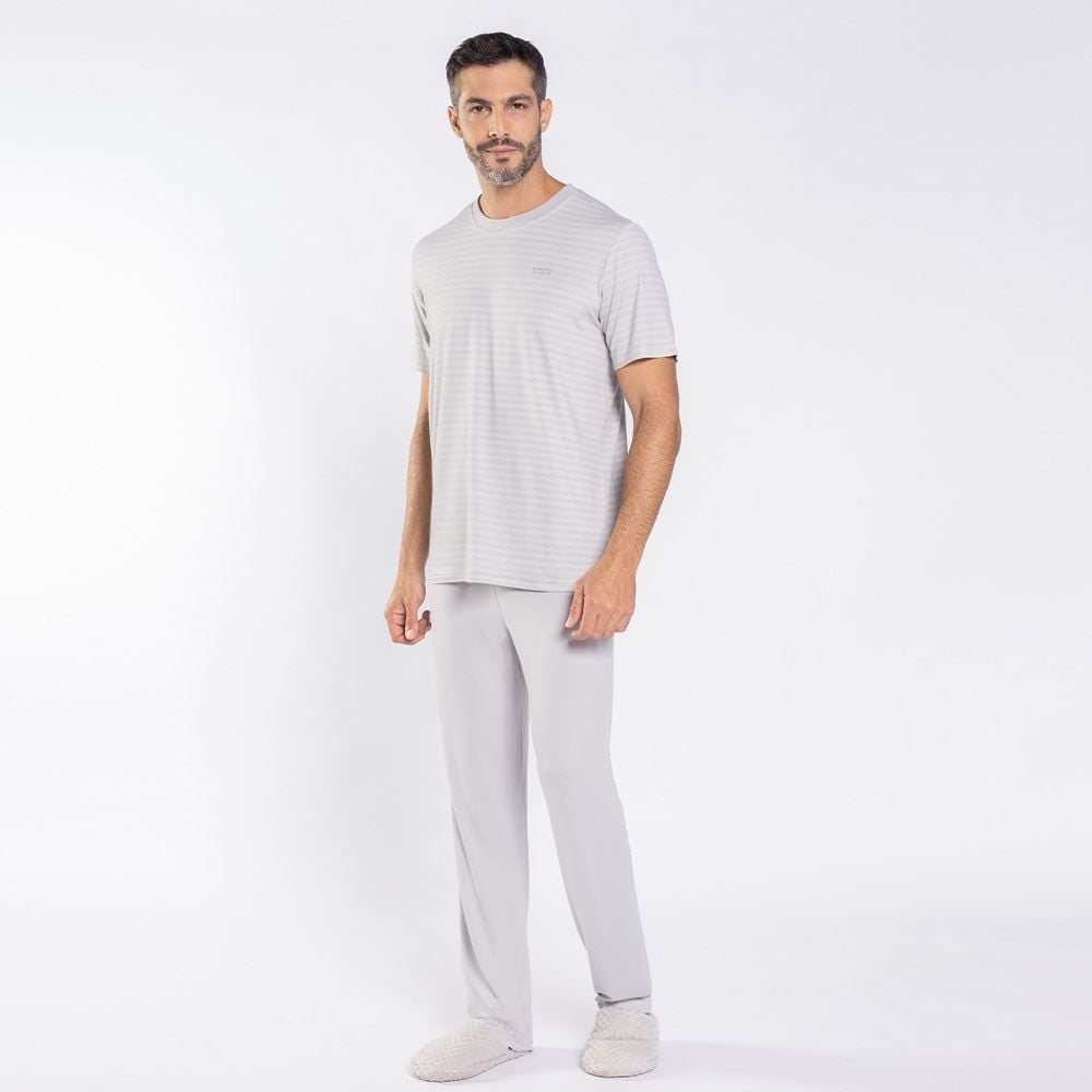 Pijama Masculino Calça e Manga Curta Marc Alain