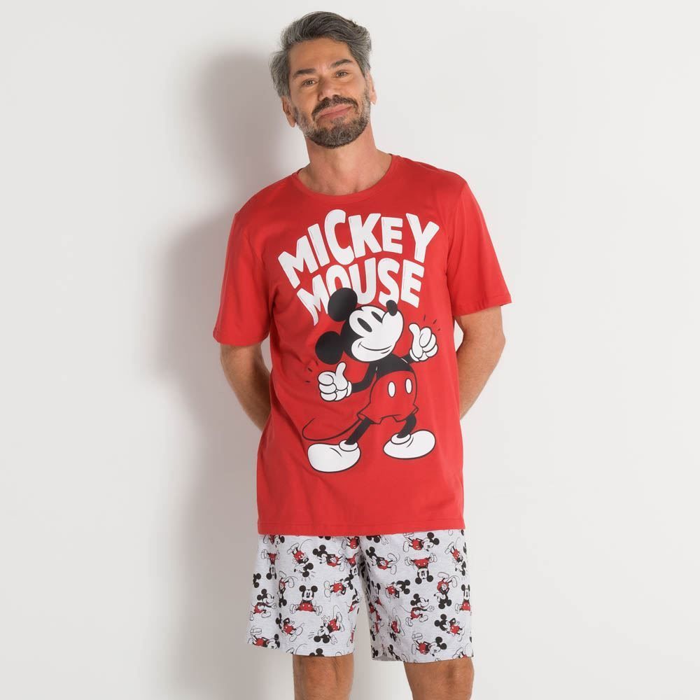 Pijama Masculino Curto Mickey Disney
