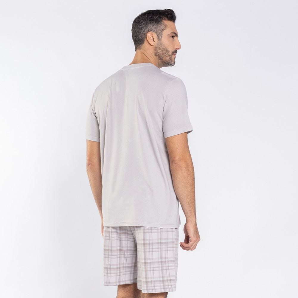 Pijama Masculino Curto Peletizado Marc Alain