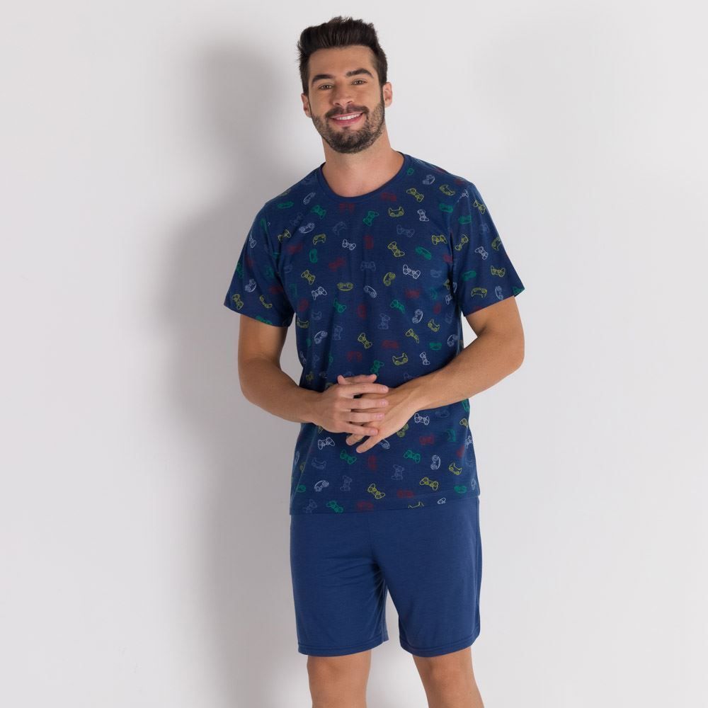 Pijama Masculino Estampado Marc Alain