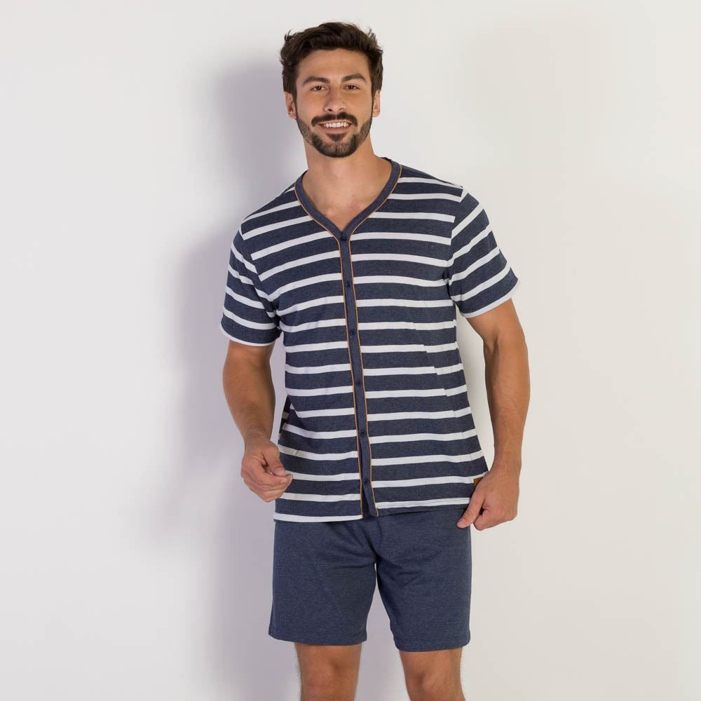 Pijama Masculino Listra Aberto Marc Alain