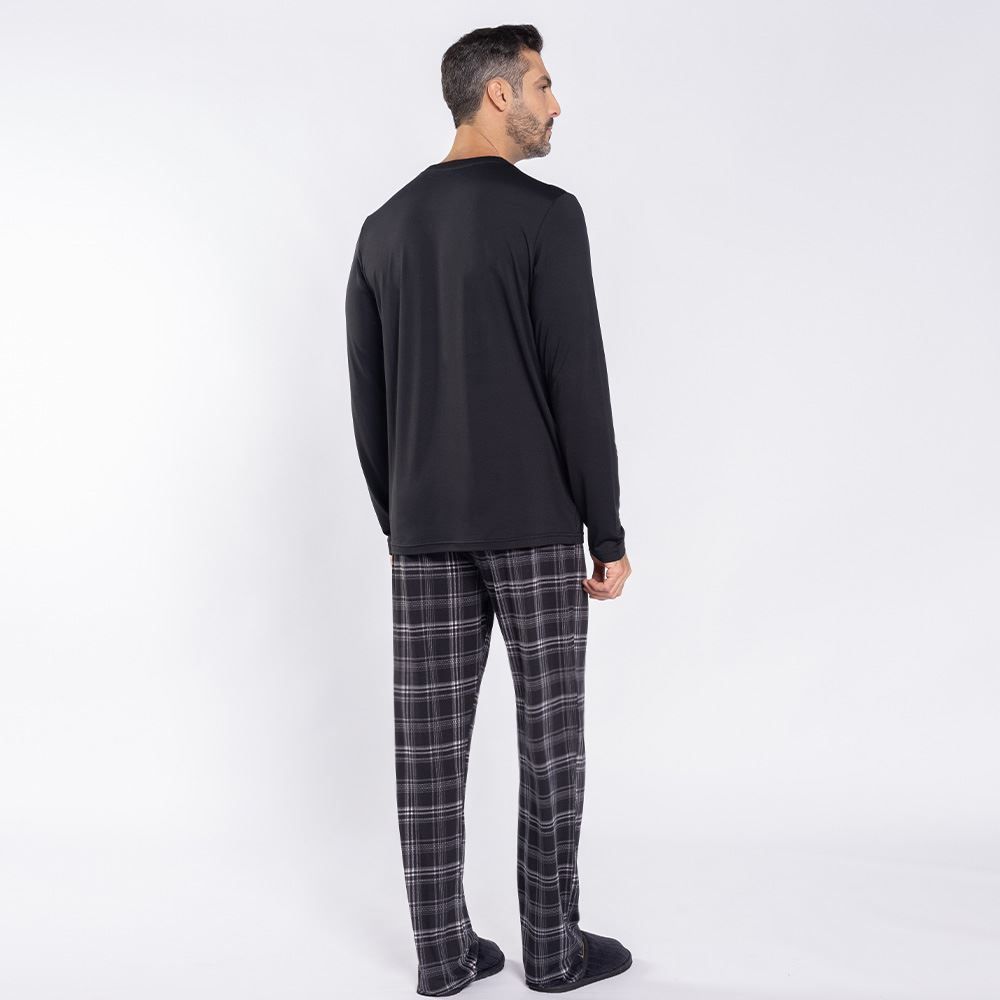 Pijama Masculino Longo Peletizado Marc Alain