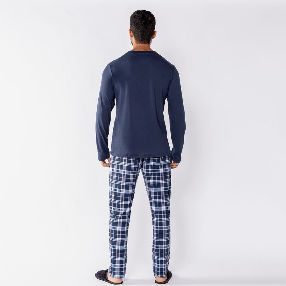 Pijama Masculino Longo Peletizado Marc Alain