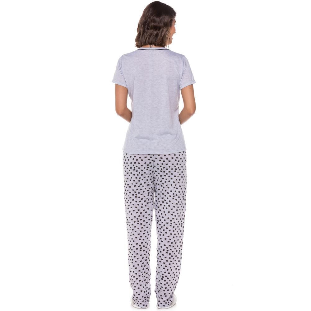 Pijama Meia Estação Cats Nope Holla