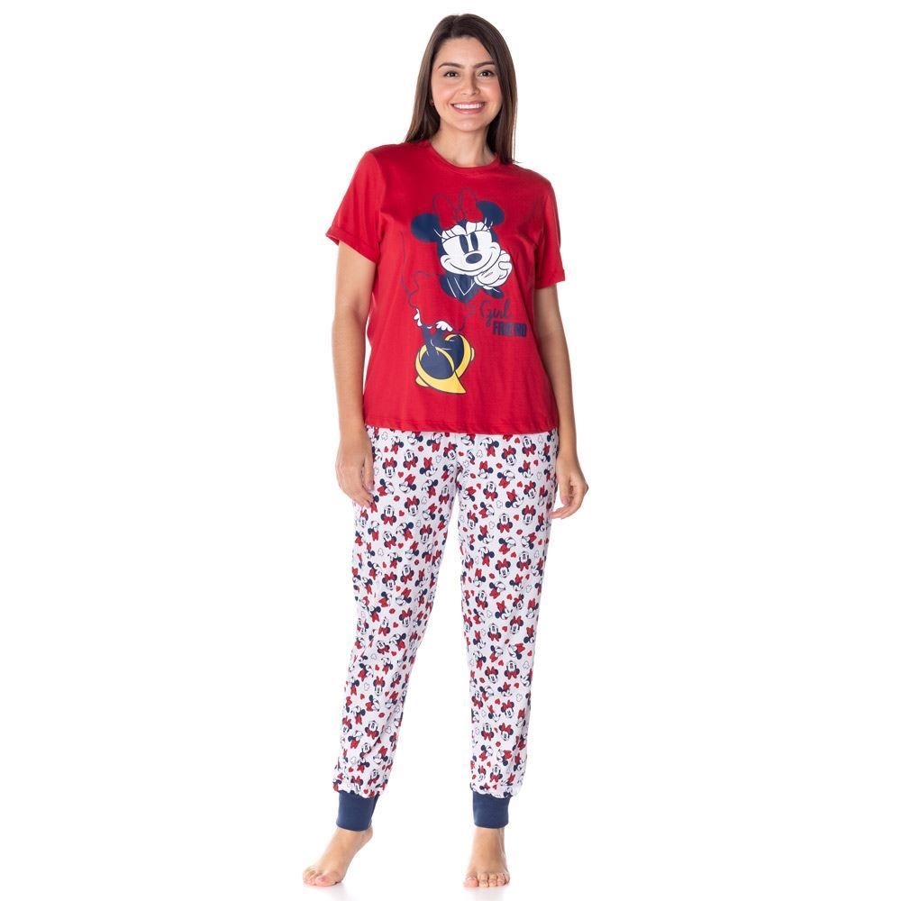 Pijama Meia Estação Minnie Mouse Disney