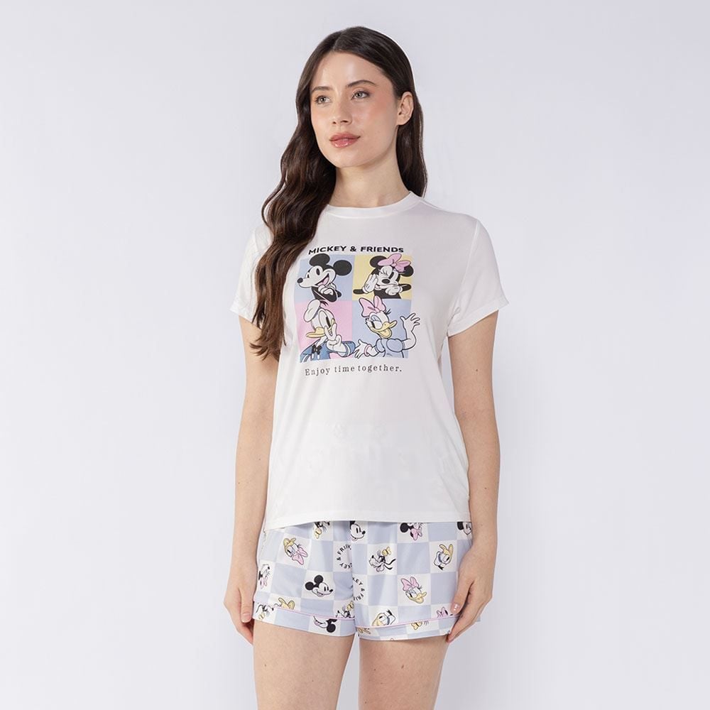 Pijama Mickey Feminino Curto Disney