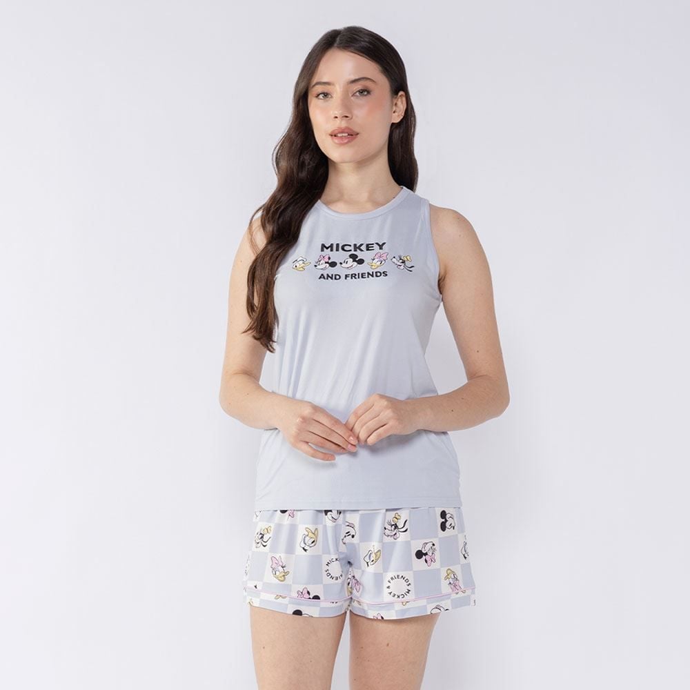 Pijama Mickey Feminino Regata Disney