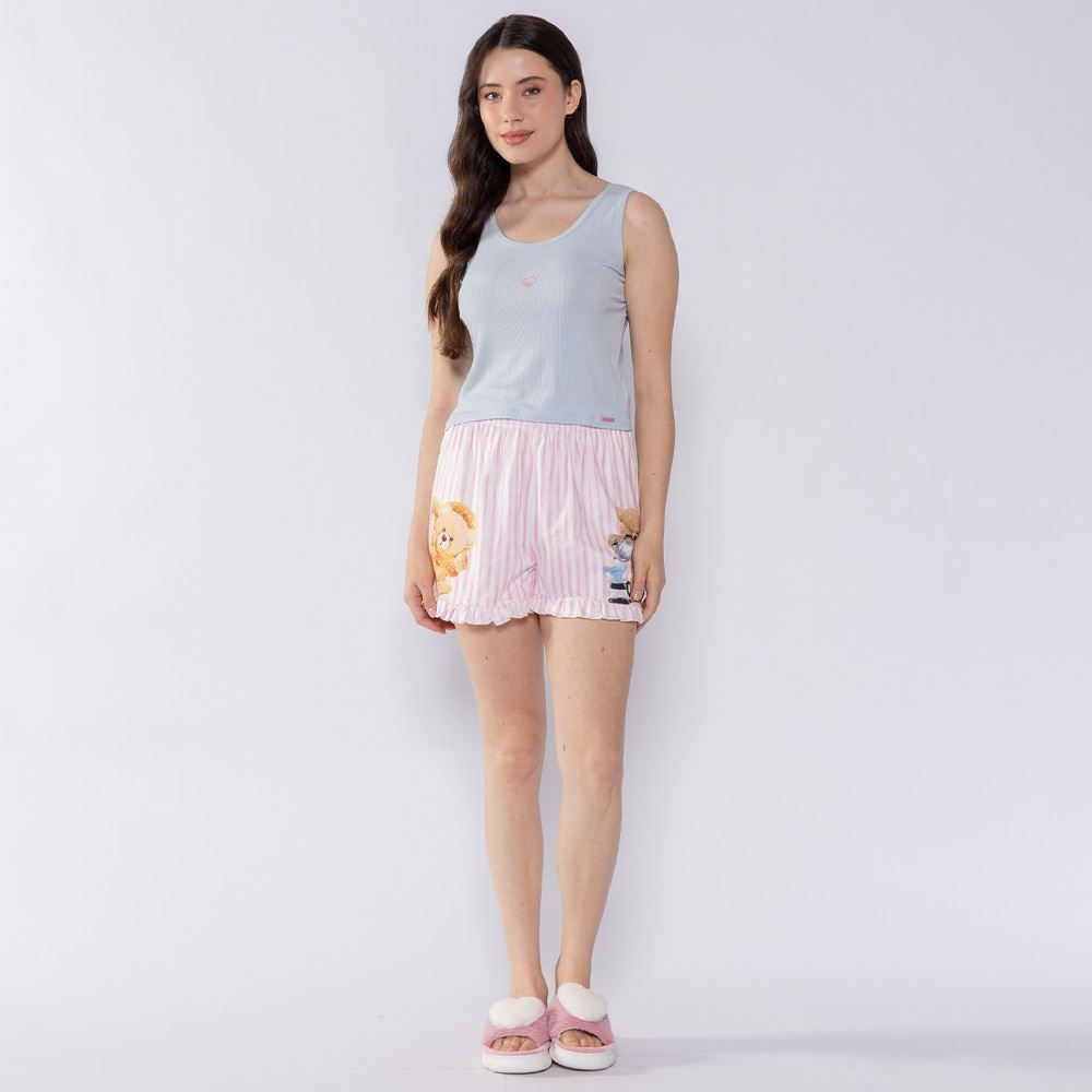 Pijama Feminino Regata Curto Camila Moretti