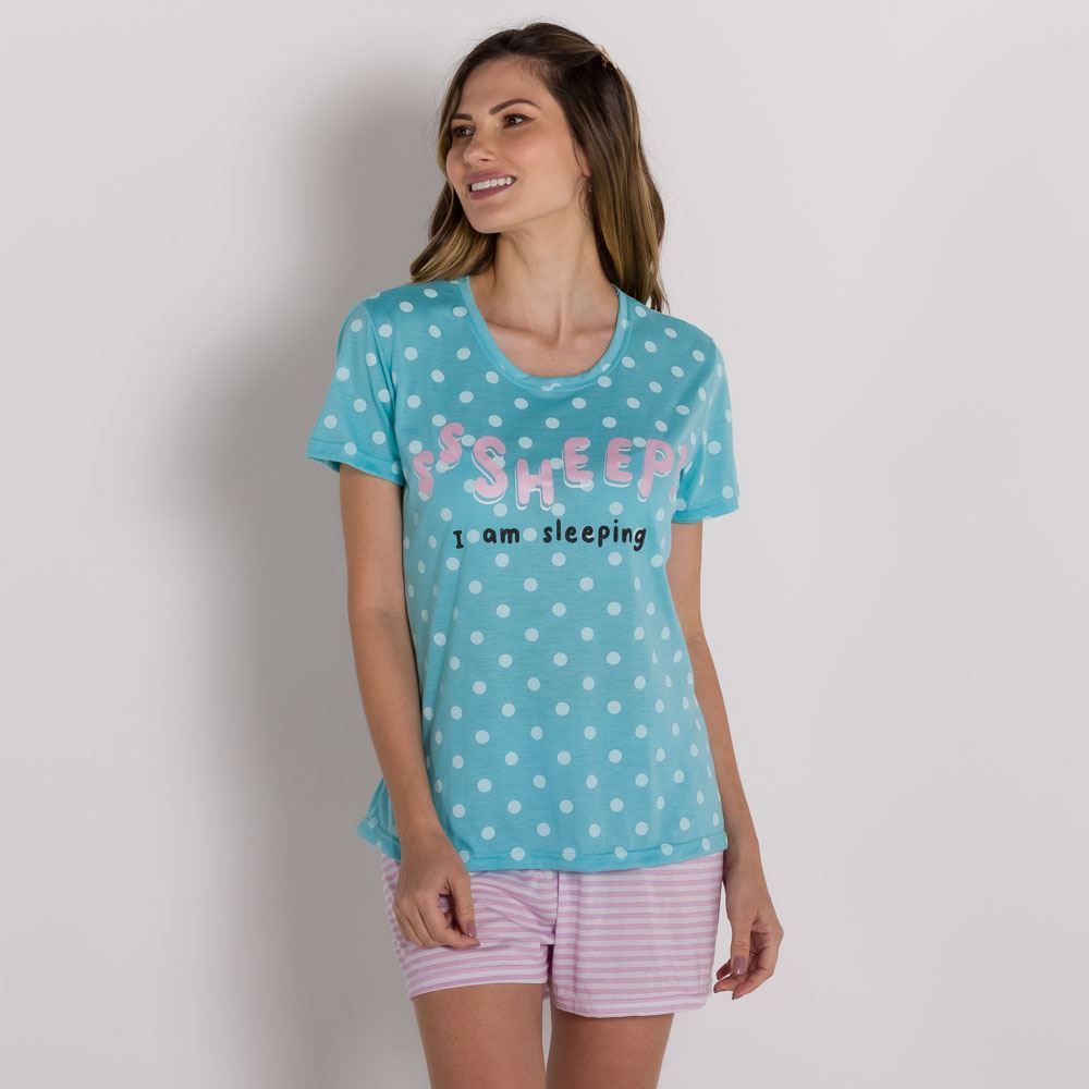 Pijama Sheep Com Shorts Holla