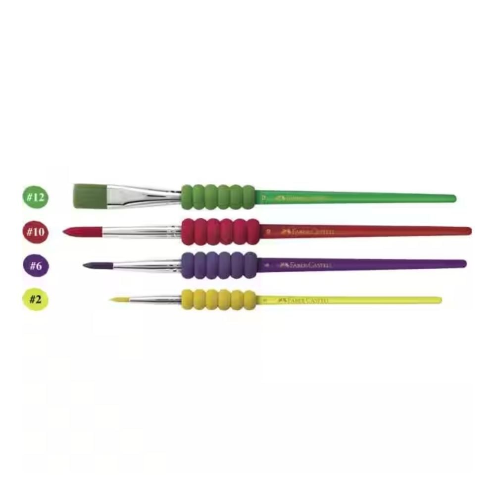 Pincel Soft Touch Faber-Castell - 4 Unidades