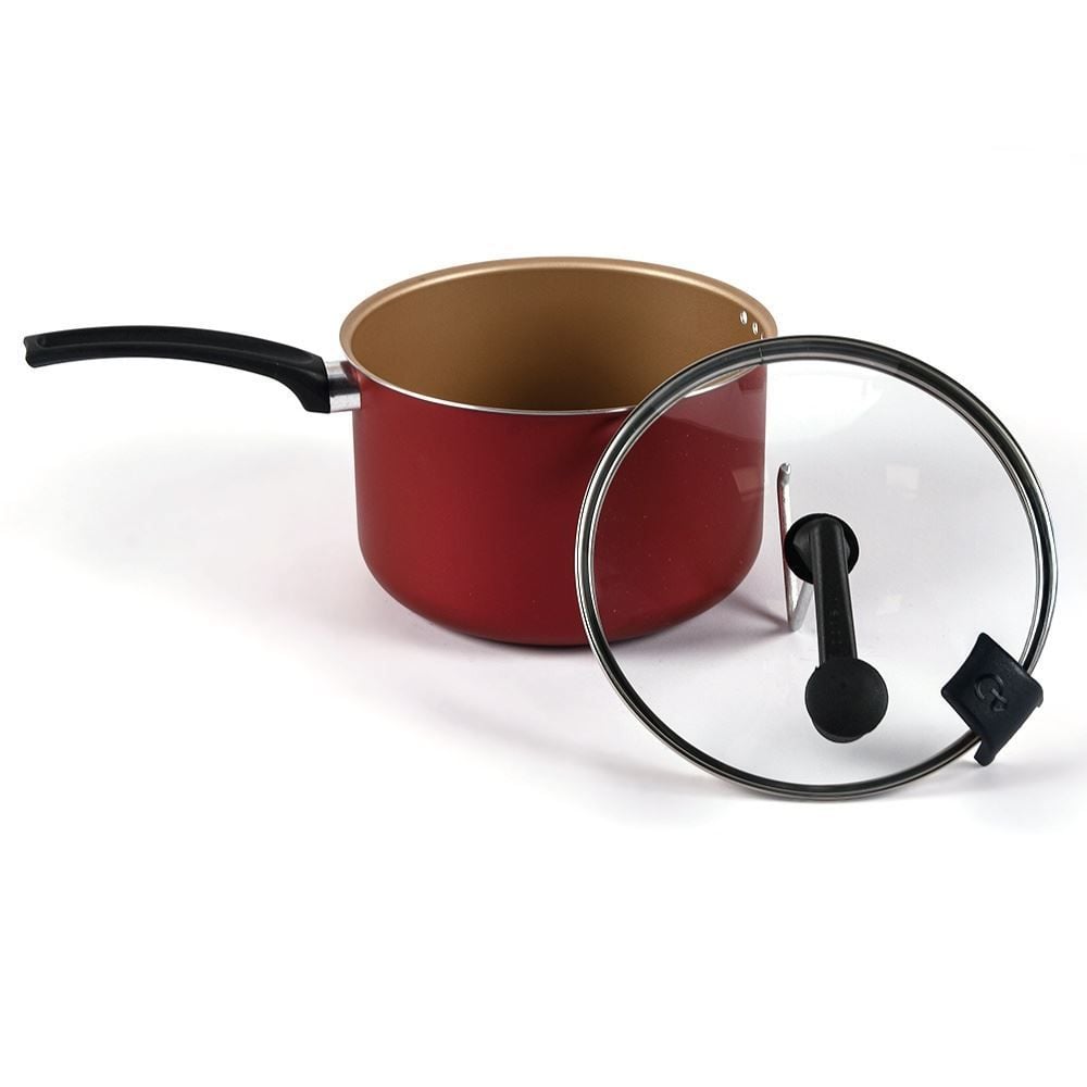 Pipoqueira Antiaderente Com Tampa De Vidro Magnific Panelux 20Cm - Cereja