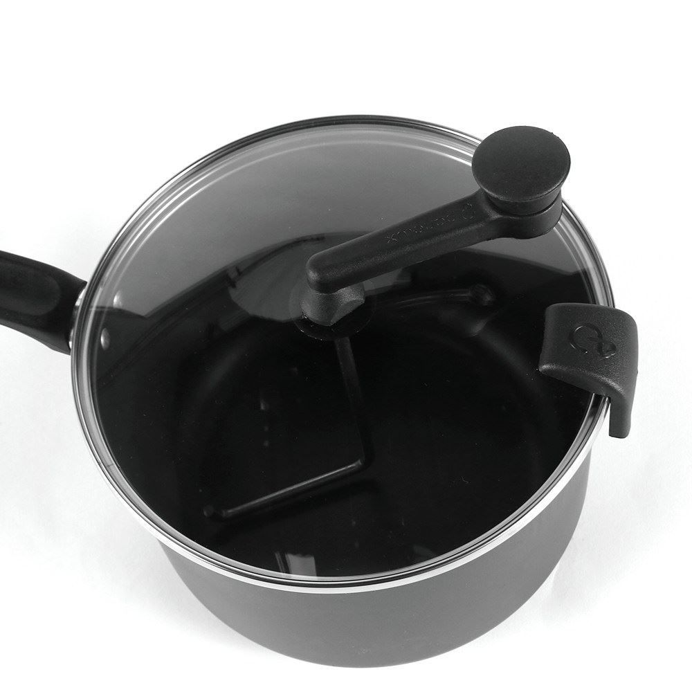 Pipoqueira Antiaderente Com Tampa De Vidro Magnific Panelux 20Cm - Grafite