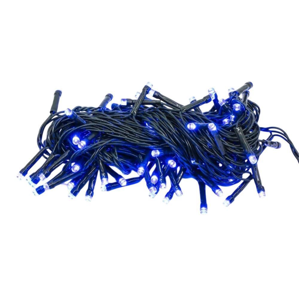 Pisca-Pisca De Natal 8 Funções 100 Leds Azul Taschibra - 127V