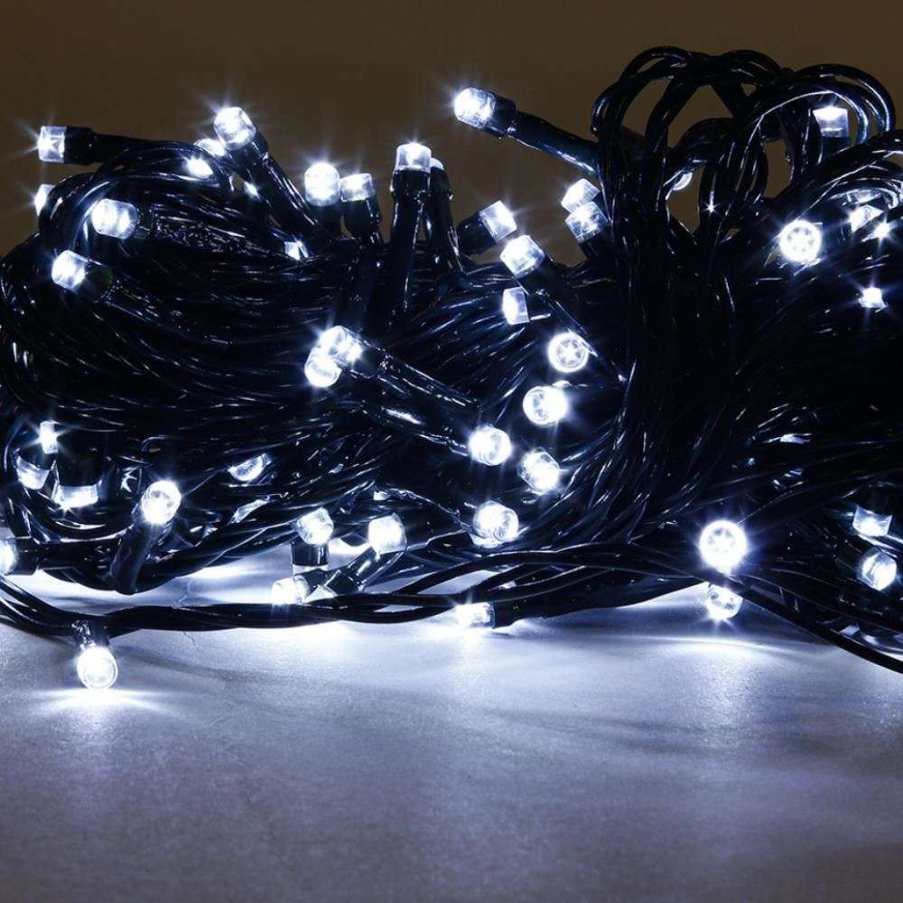 Pisca-Pisca de Natal Branco 8 Funções 100 Leds Taschibra - 127 V