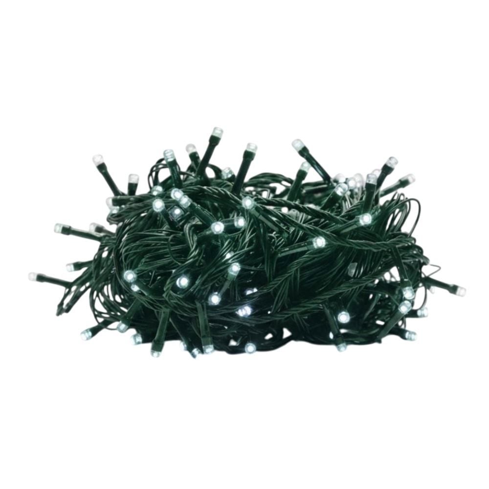 Pisca-Pisca de Natal Branco 8 Funções 200 Leds Taschibra - 127V