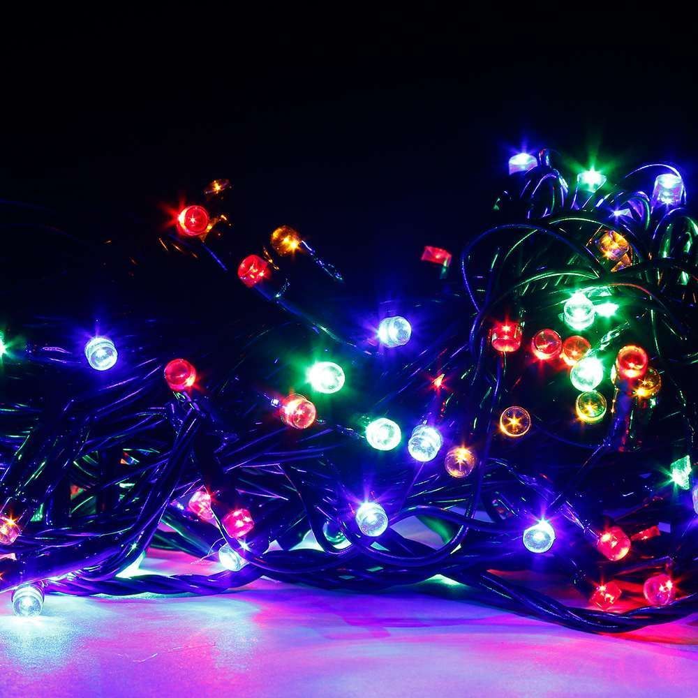 Pisca-Pisca de Natal Colorido 100 Leds 8 Funções Taschibra - 220 V