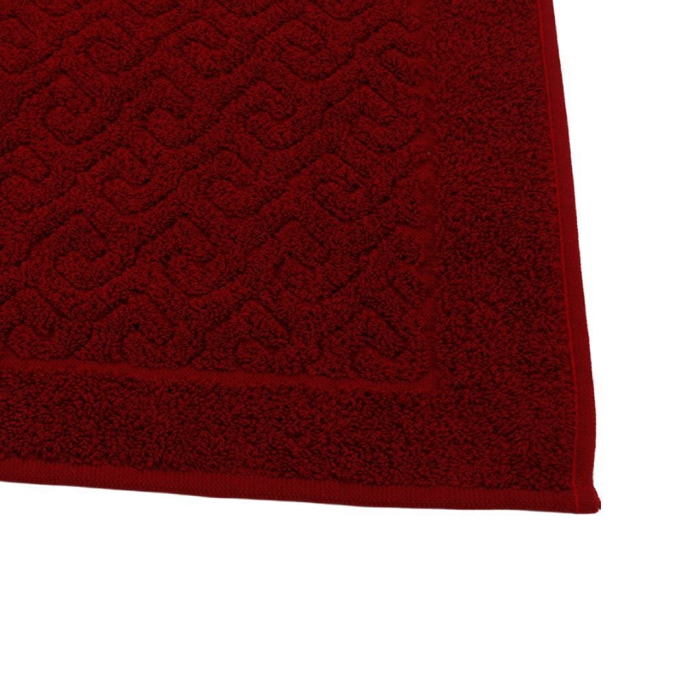 Tapete Piso Atoalhado para Banheiro 45X68 cm Spazio Havan - Bordô