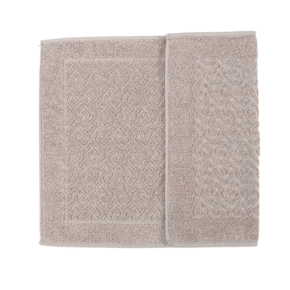 Tapete Piso Atoalhado para Banheiro 45X68 cm Spazio Havan - Prata