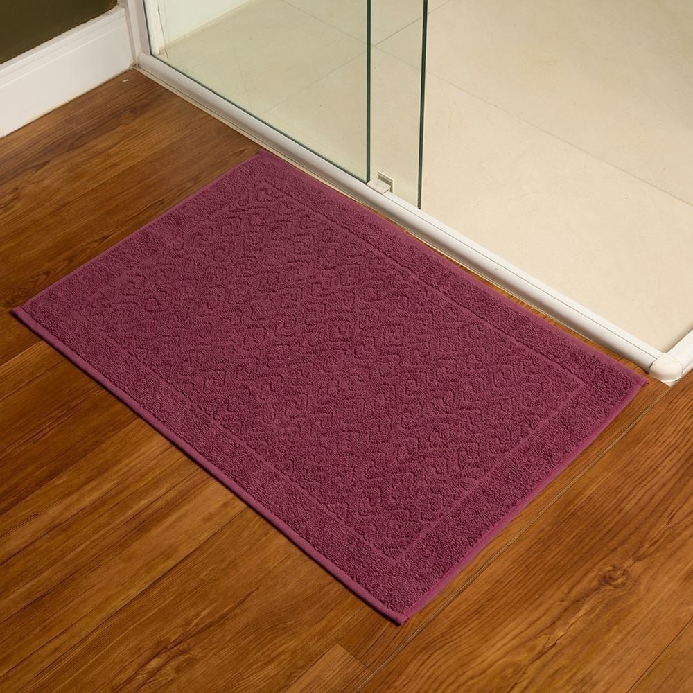 Tapete Piso Atoalhado para Banheiro 45X68 cm Spazio Havan - Ametista