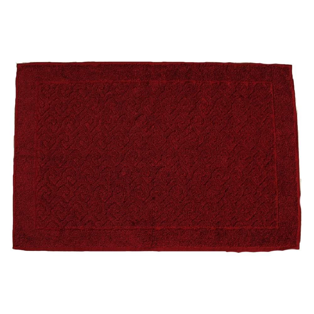 Toalha De Piso 50X70cm Spazio Havan 1 Pç - Bordo Chronos