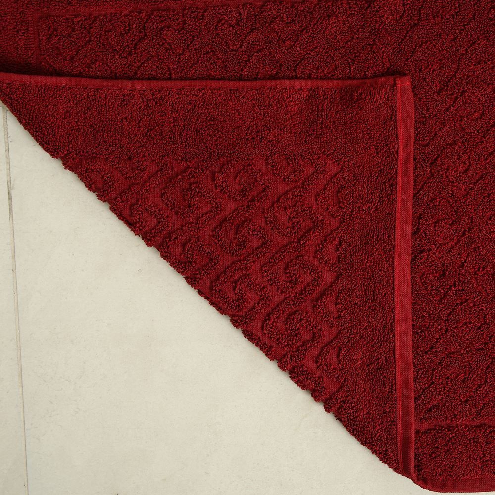 Toalha De Piso 50X70cm Spazio Havan 1 Pç - Bordo Chronos