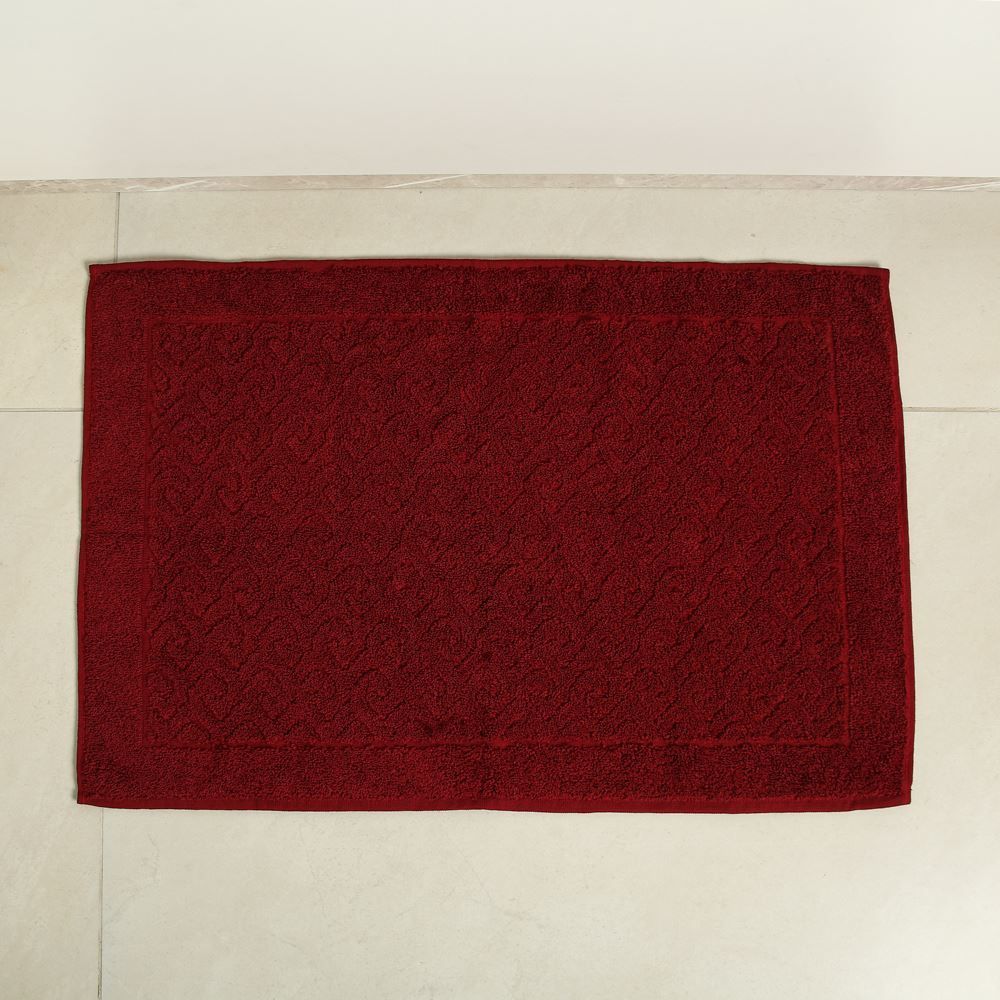 Toalha De Piso 50X70cm Spazio Havan 1 Pç - Bordo Chronos