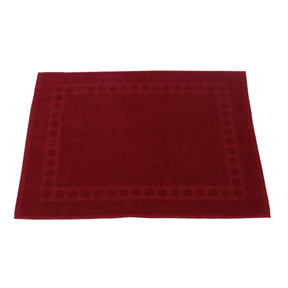 Piso Atoalhado para Banheiro 100% Algodão Havan Casa - Bordô