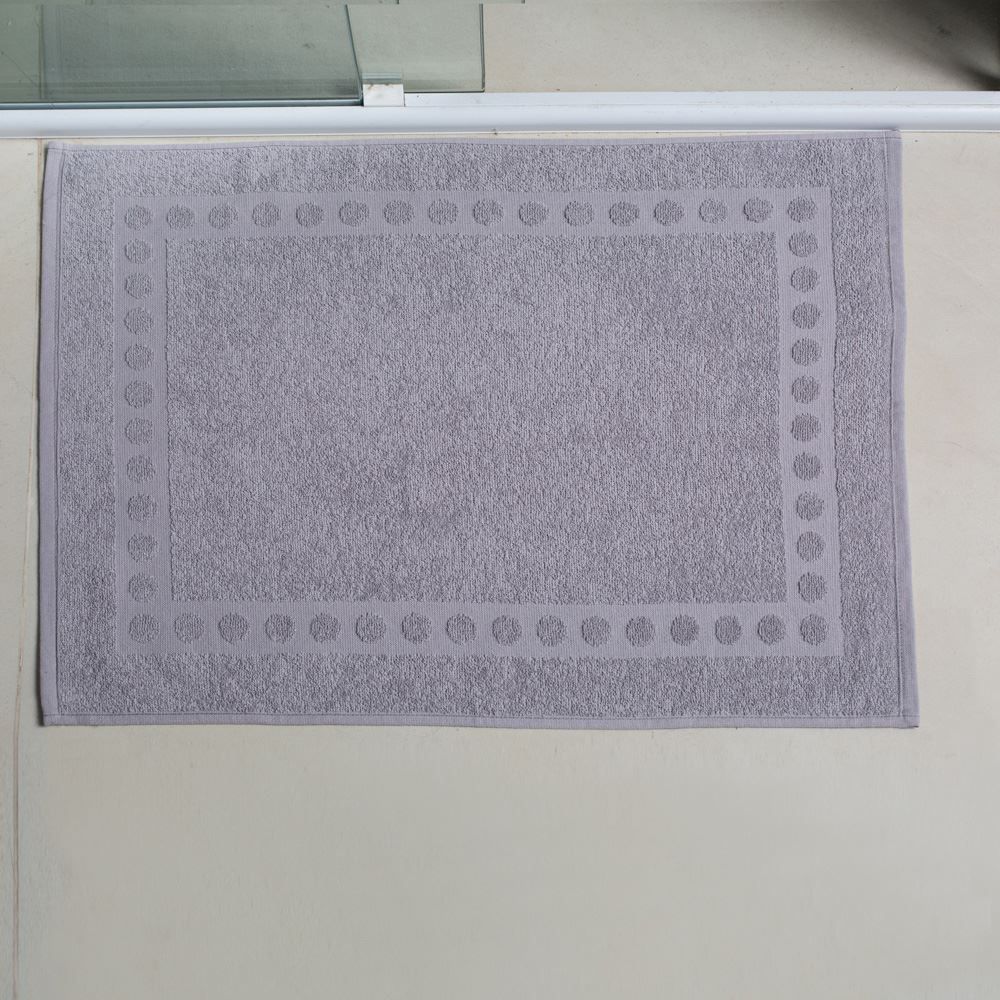 Piso Atoalhado 100% Algodão 65X50cm Havan - Cinza Jolie