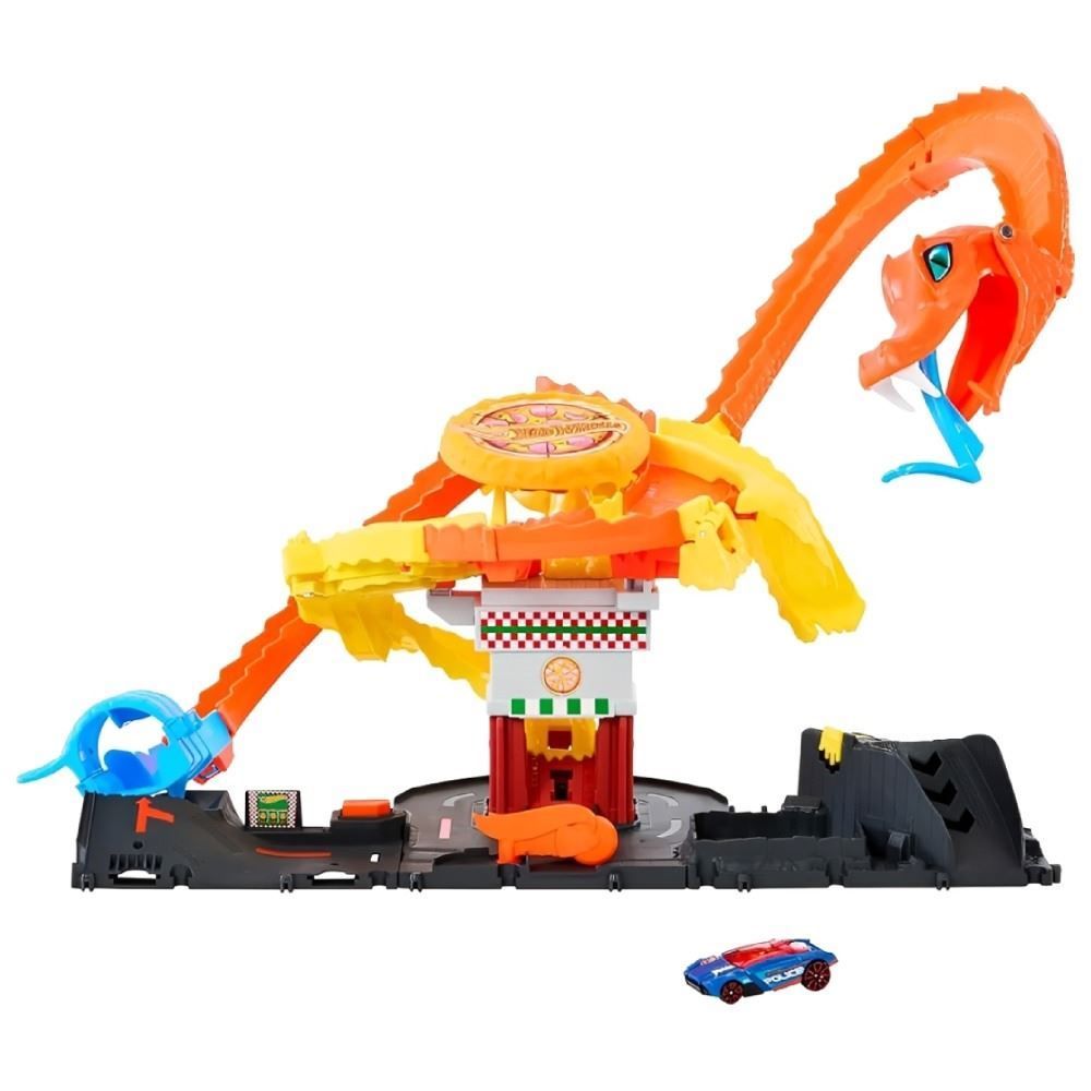 Pista Ataque de Cobra Vs Pizzaria Hot Wheels Mattel - HTN81