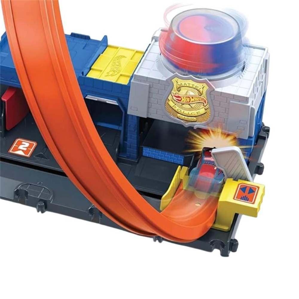 Pista Hot Wheels Super Delegacia De Polícia Mattel - JBM71 