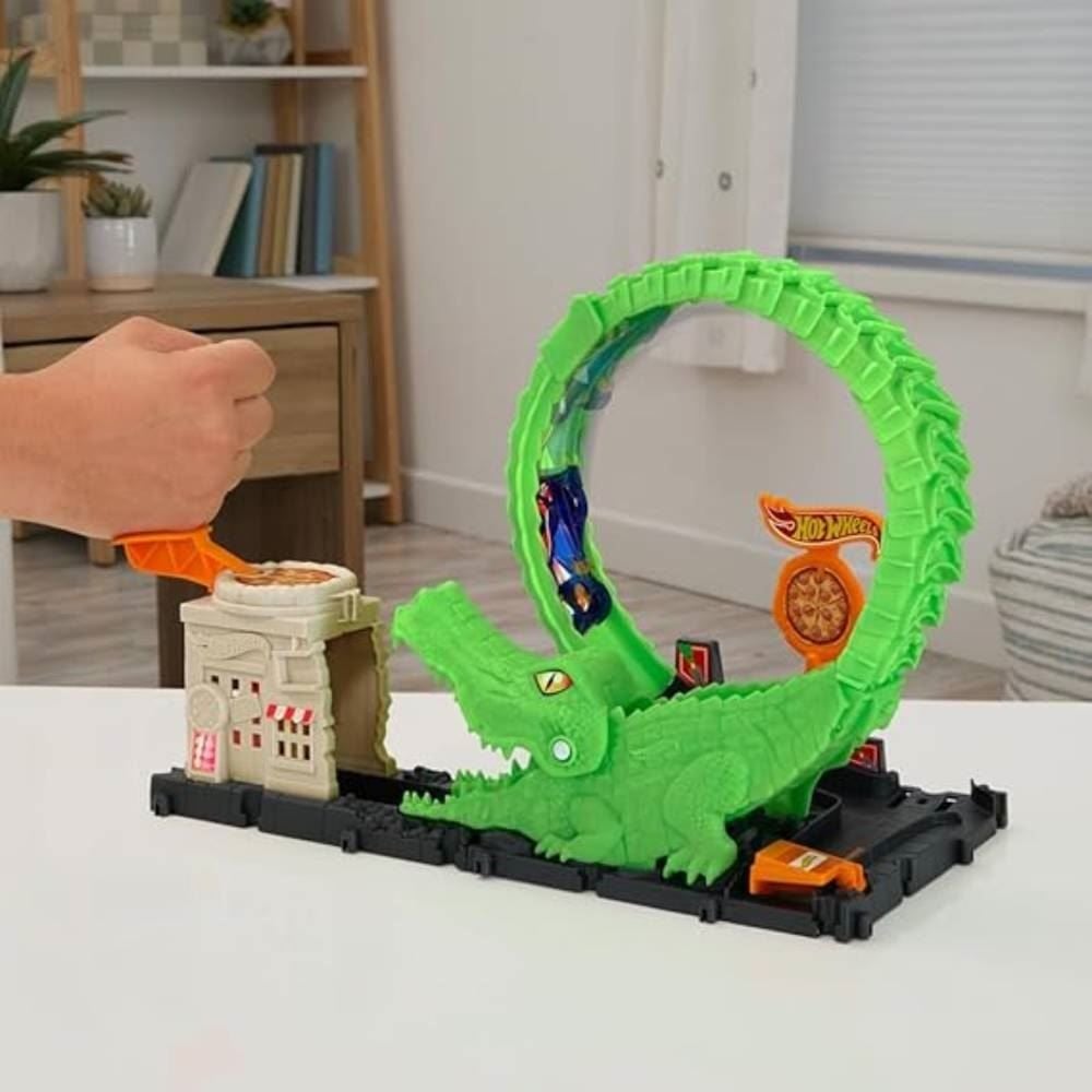 Pista Looping De Ataque Do Crocodilo Hot Wheels - HKX39