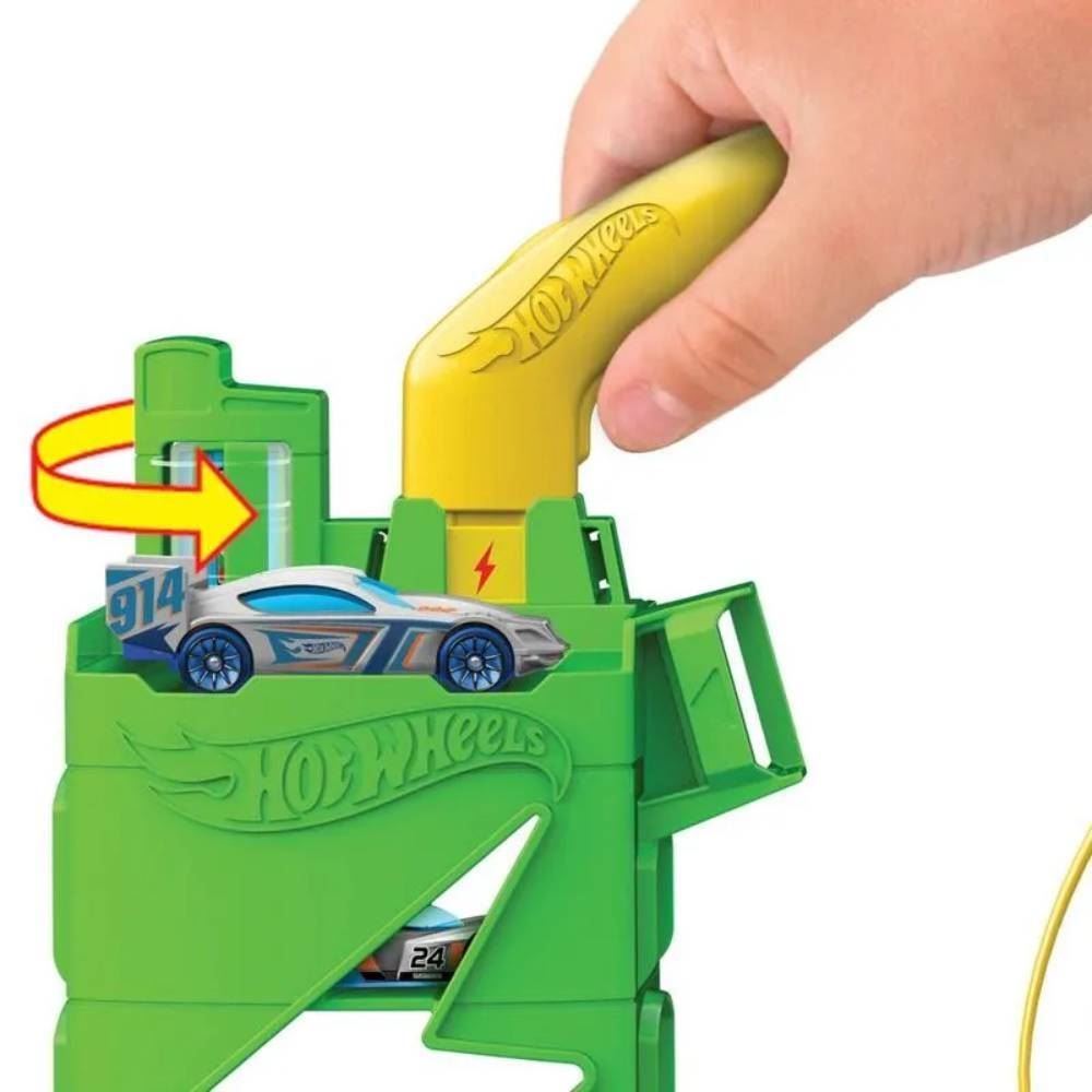 Pista Posto De Combustível Super Recarga Com Carrinho Mattel - HTN79