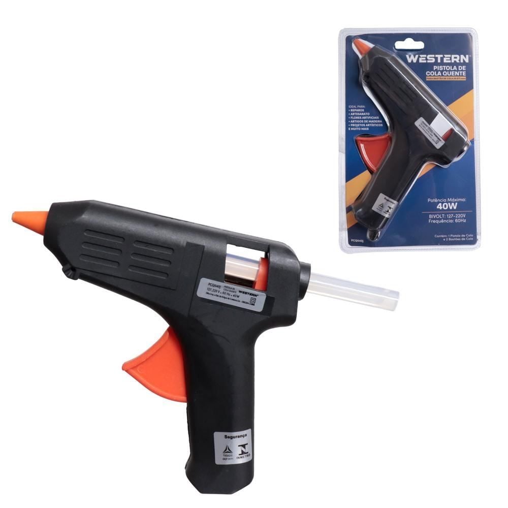 Pistola Cola Quente Grande 40W Western - Bivolt