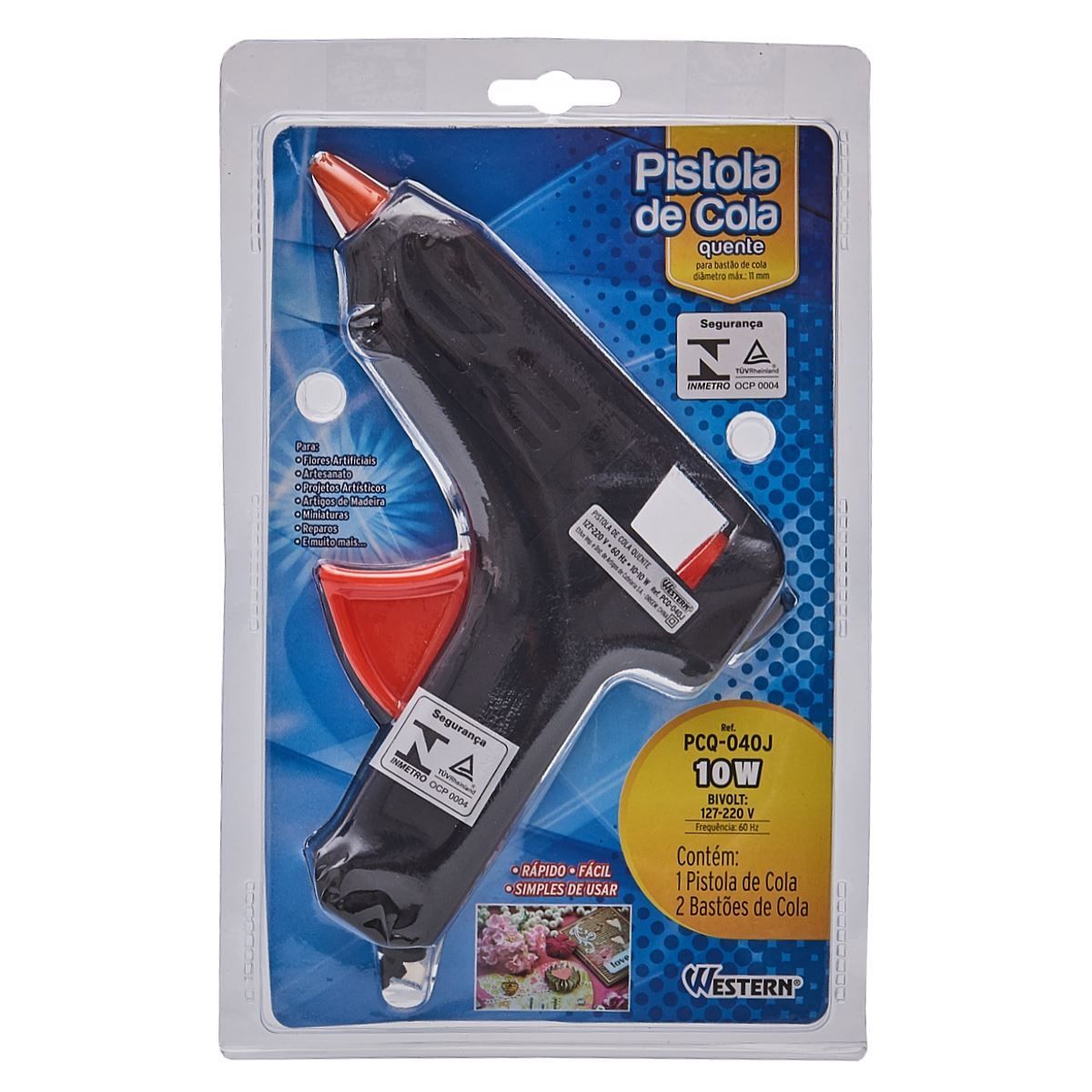 Pistola Cola Quente Grande 40W Western - Bivolt