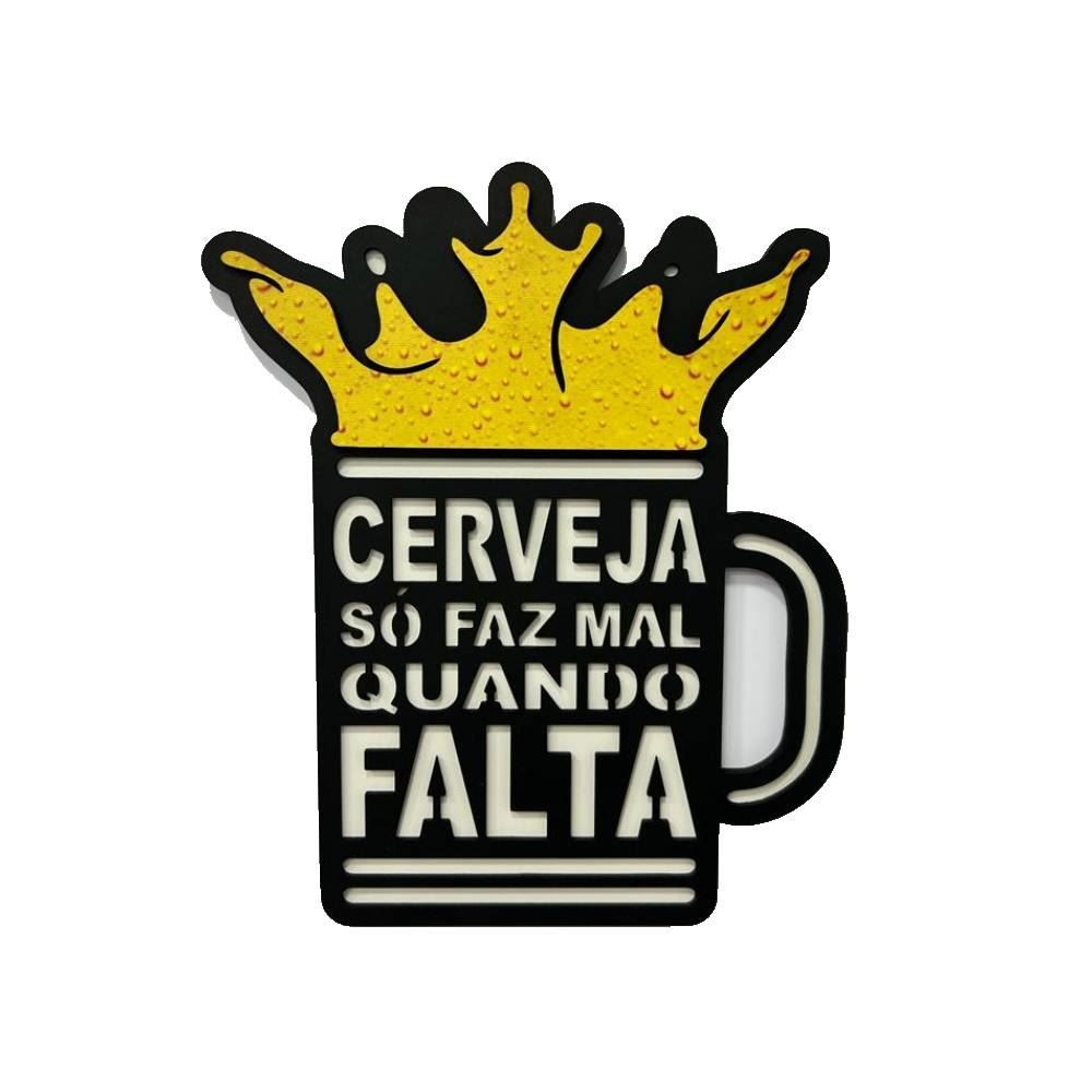 Placa Decorativa 3D Cerveja Falta Forgerini - 5020