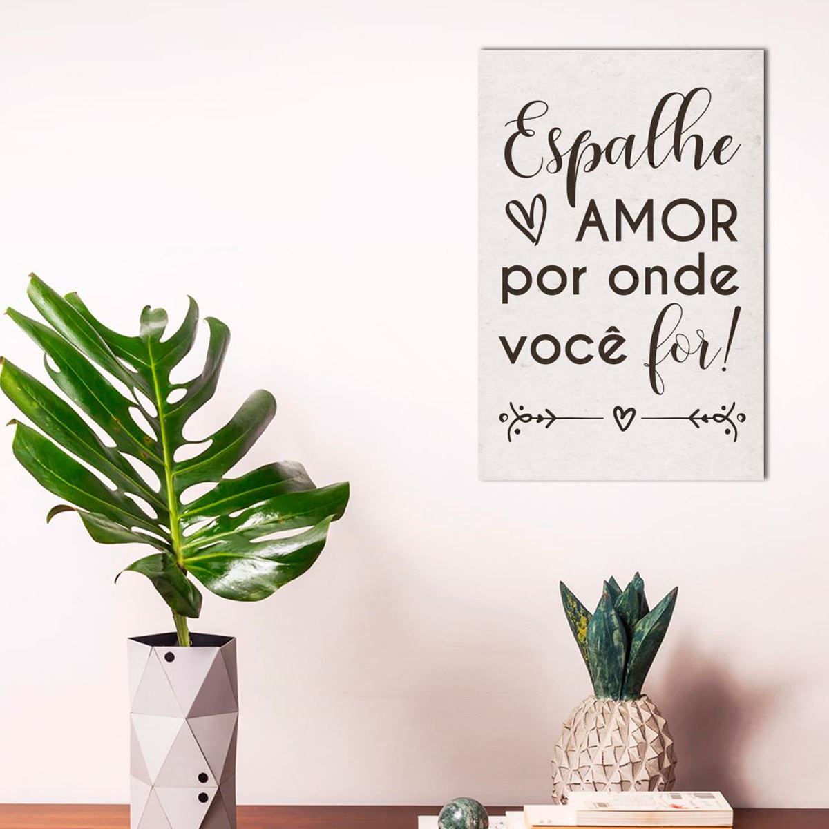 Placa Decorativa Havan Casa 29,5Cm - Espalhe Amor
