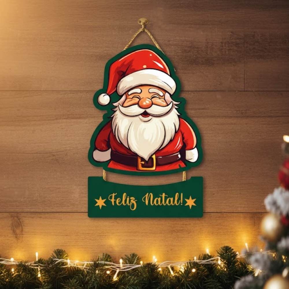 Placa Decorativa Natalina - Mdf