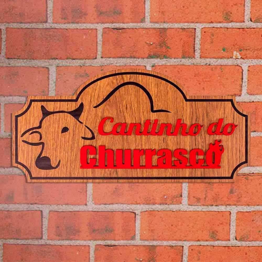 Placa Decorativa Cantinho Do Churrasco Grife Do Boteco Forgerini - 710